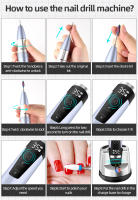 Timissfox Taladro Eléctrico Para Uñas 35000RPM Recargable Portátil Máquina De Uñas Para Pintura De Gel Equipamiento De Salón De Uñas - details 10