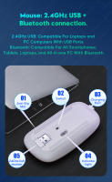 Teclado Inalámbrico Bluetooth Para Tableta Android iOS Windows Con Iluminación RGB Teclado Ratón Compatible Con iPad Y Teléfono - details 8