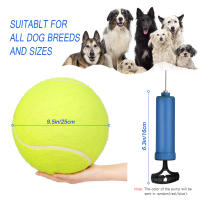 Bolas De Tenis Gigantes De 9.5 Pulgadas Inflables Juguete Para Perros Y Gatos Divertido Para Niños Y Adultos - details 5