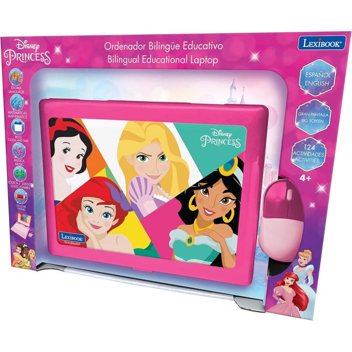 Lexibook Ordenador Infantil Lexibook Princesas Disney Bilingüe 124 Actividades