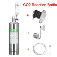 Generador De CO2 Para Acuario 1L 2L Sistema De Generador De Cilindro CO2 Inyección De Agua En Acero Inoxidable Con Medidor De Burbujas Para Plantas Acuáticas - details 1