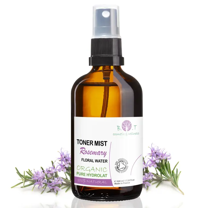 Agua de Romero Ogánica Estimulador Crecimiento del Cabello | Anticaída y Anticaspa | Tónico Facial Piel Grasa y con Acné | Regulador de Sebo - B.O.T Cosmetic & Wellness - 1