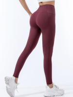High-Waisted Leggings Para Mujer Yoga Pantalones De Yoga Sensación De Piel Entrenamiento Deportivo Estilo Deportivo Transpirables - details 7