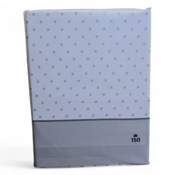 Sábanas Verano CUADROS Gris | Juego Completo Microfibra | Diseño Neutro y Suave | Medidas 90 a 180 cm | Artículo Rotativo Sin Elección de Modelo | Lote 5 El Molino - 1