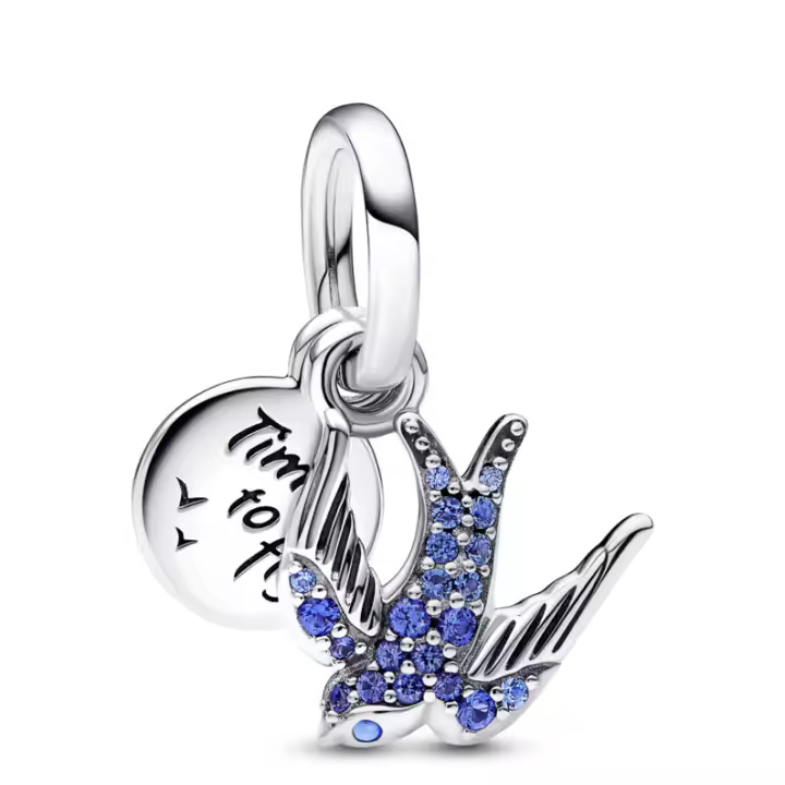 Pandora Charm Colgante Golondrina Brillante 792570C01 , para Mujer - 1