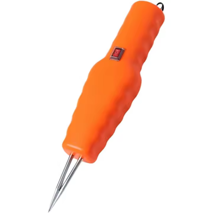 Quitaplumas portátil para aves de corral, color naranja - 1