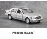 Modelo De Coche De Escala 1:32 Benz S-W140 En Aleación Con Cuerpo De Metal Y Chasis De Plástico Regalo Para Niños Con 4 Puertas Abiertas Y Función Retroceso - details 8