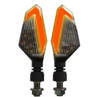 1par De Señales De Giro LED Mini Para Motocicleta Luz De Freno De Día Universal Indicadores De Rotación Motorbike - details 8