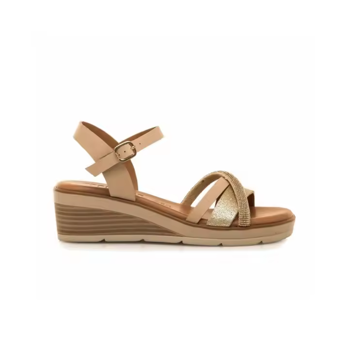 Cuñas Mustang 54566 Mujer Oro - 1