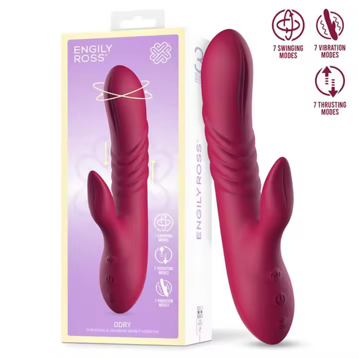 ENGILY ROSS ODRY VIBRADOR CON MOVIMIENTO TELESCÓPICO, OSCILANTE Y VIBRACIÓN DILDO JUGUETES SEXUALES - 1