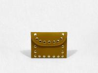 Monedero,Cartera, Tarjetero de Cuero Para Mujer con tachuelas Metálico de Piel cuero, Detalles Brillantes,¡Diseño con detalles punk/rock,El Accesorio Más COOL,Bling del 2025!" - details 1