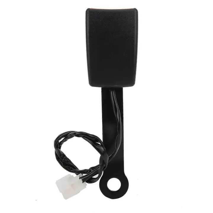 7.48in Seat Belt Buckle with Wire AntiFading Steel Certified Universal Replacement for Car - 1