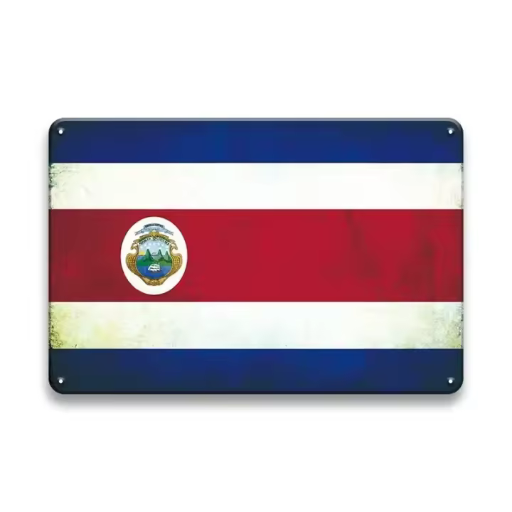 1pc Poster De Metal Vintage Con Sensación Nacional Decoración Para Pared Tamaño 8x12 Pulgadas Diseño De USA Canadá Japón Australia Reino Unido - 1