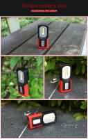 Linterna LED COB Magnética Recargable USB Luz De Trabajo Portátil Para Camping Y Reparación De Autos Lámpara De Emergencia Con Soporte - details 10