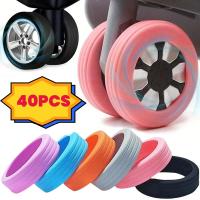 Protege Rodillos De Maleta 1/40pcs Cubierta Protectora De Silicona Para Ruedas De Suitcase Accesorios De Viaje Reducción De Ruido Kit De Piezas - details 0