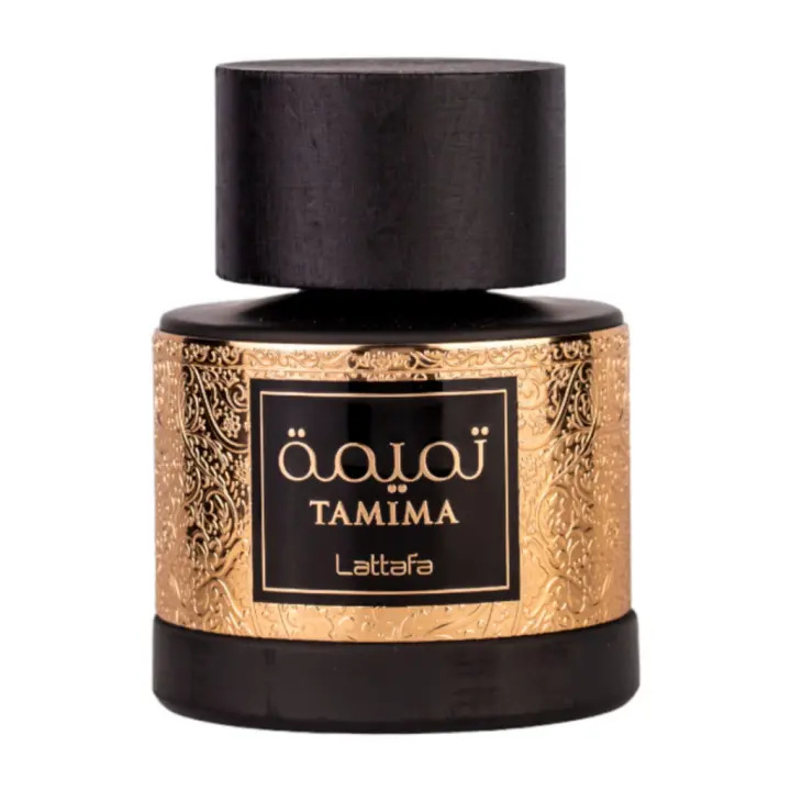 TAMIMA EAU DE PARFUM BY LATTAFA 100 ML. FRAGANCIA UNISEX LANZADA EN 2024 . EXQUISITA ALMIZCLE AMADERADO FRUTAL - 1