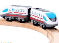 Tren Eléctrico Magnético Con Muñeca De Juguetes Compatible Con Vías De Madera Para Niños Vehículo De Acción Diecast Sin Batería Material ABS - details 5