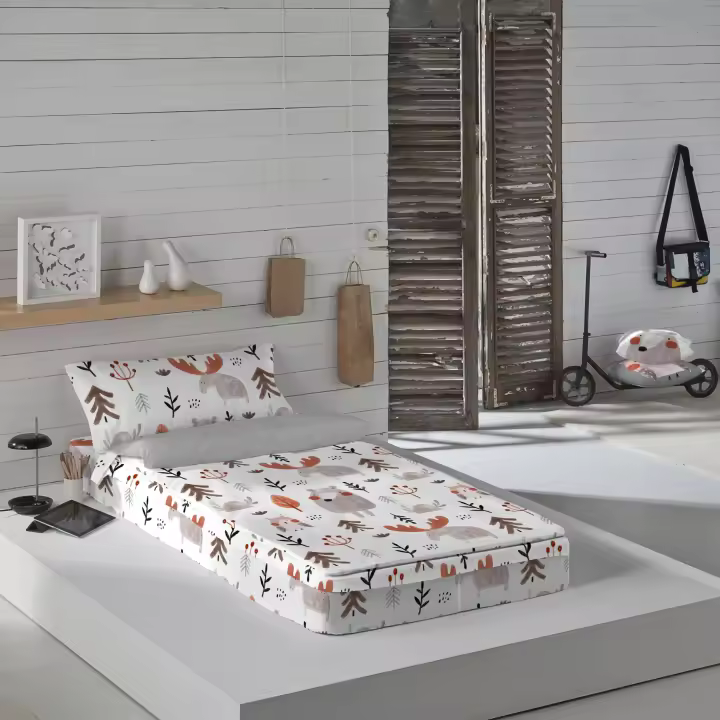 SACO NORDICO INFANTIL 100% ALGODÓN SIN RELLENO WILD FOREST ICEHOME FABRICADO EN ESPAÑA - 1