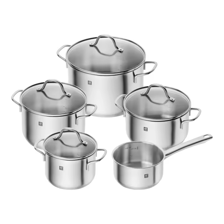 ZWILLING Flow Batería de cocina 5-pzs, 18/10 Acero inoxidable - 1