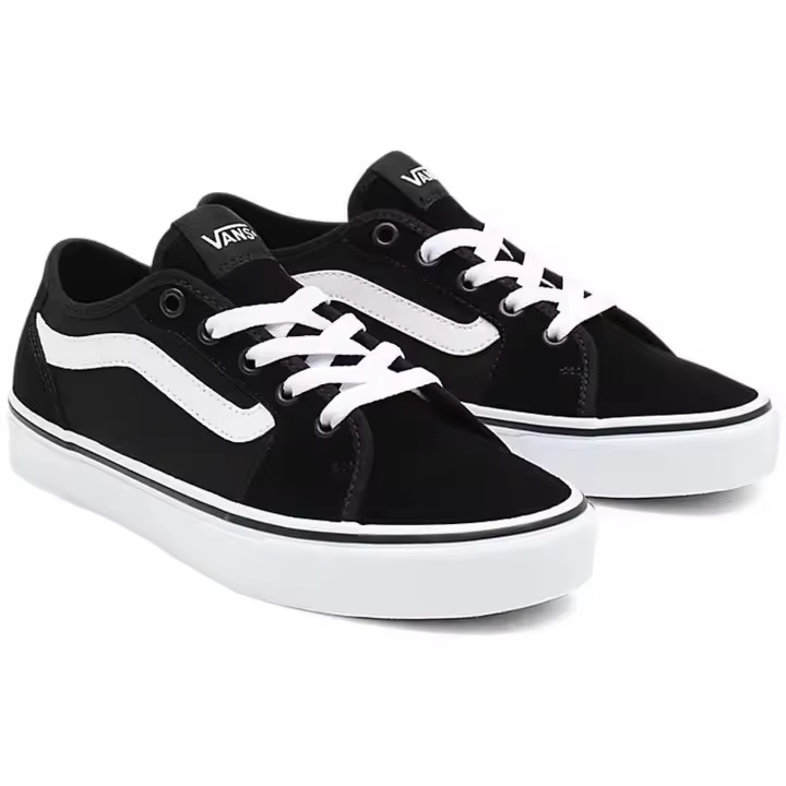 Zapatillas Vans Wm Filmore Decon (Suede/Canvas) Mujer Negro Blanc - 1