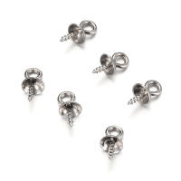 50pcs Pinzas De Acero Inoxidable Para Colgantes Y Encantos Capas De Bolas Perforadas Conector Para Joyería DIY - details 5