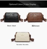 Bolso Bandolera De Cuero Genuino De Alta Calidad Para Mujer Estilo Designer Marca Kangaroo Lujo Suave Cremallera Y Bolsillos Internos - details 17