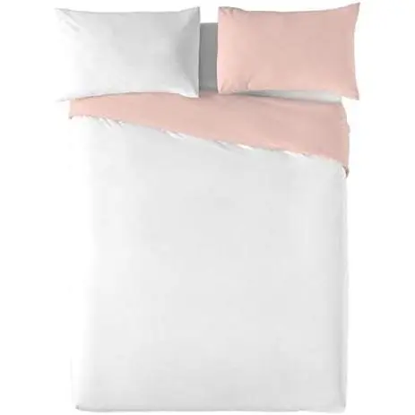 Funda Nórdica Naturals Blanco Rosa Cama de 90 (150 X 270 Cm) - 1