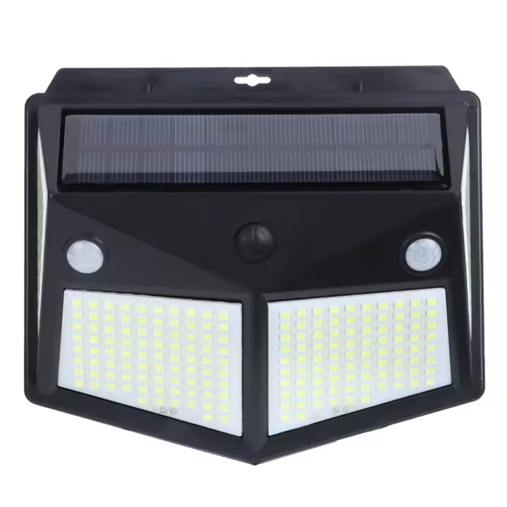 Lámpara de pared de inducción automática con energía solar de 260 LED para exteriores, para escaleras de jardín y patio - 1