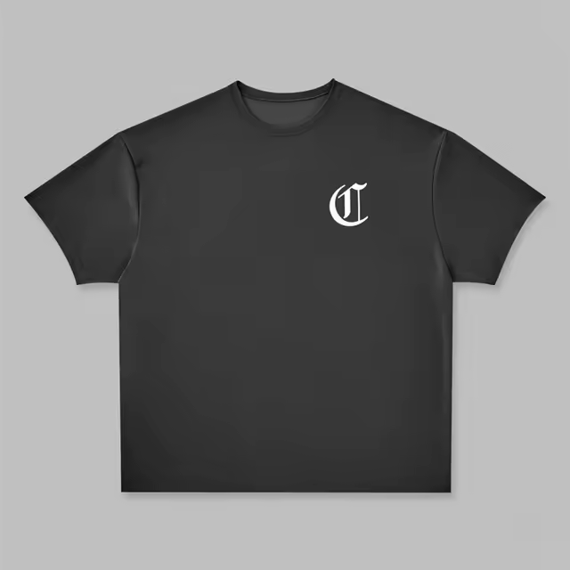Camiseta De Algodón Grande Para Hombre Deportiva De Verano Camiseta De Fitness Con Estampado Letter O-Neck Manga Corta Para Gimnasio Y Ejercicio - 1