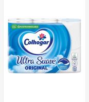 COLHOGAR Rollo de papel higiénico ultra suave, 100% libre de perfume, 2 capas, suavidad y resistencia, 12 rollos - details 0