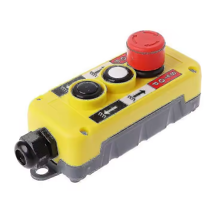 Waterproof Industrial Push Button Switch Emergency Stop For Electric Crane Hoist Pendant Control Station - 1