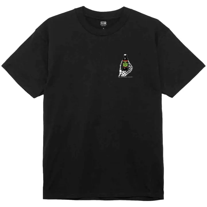 Camiseta de Manga Corta Obey Mind Control para hombre en color negro - 1