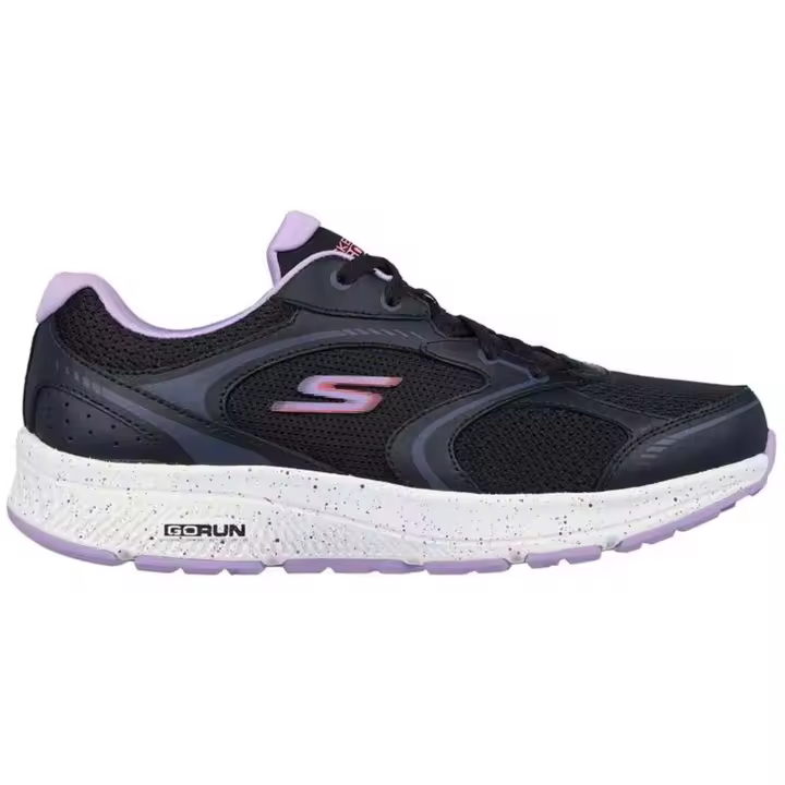 Zapatillas Skechers Go Run Consistent - Mujer Black Leather/Laven - 1