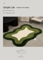 Alfombra De Baño Estilo Ins Antideslizante Y Resistente a Manchas Para Sala De Estar Y Dormitorio Alfombras Absorbentes De Poliéster 100% - details 2