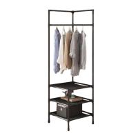 LUTODY - Perchero de pie, Zapatero, Compacto de varios niveles, Organizador esquinero de prendas y zapatos, Vertical, Tubo metal, Vestidor portátil para recibidor, Entrada, Sala de estar, Salón, Ligero y resistente - details 3