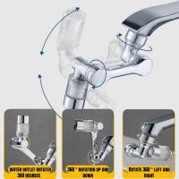 Extensor De Grifo Rotativo 1080 ° Desmontable Filtro Elemento Extensión Antisalpicaduras Aerator De Baño Accesorios De Baño - details 4