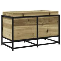 vidaXL Jardinera de madera de pino impregnada 80x40x50 cm Color Pino macizo,  Pino blanco,  Cera de pino marrón y mas - details 0