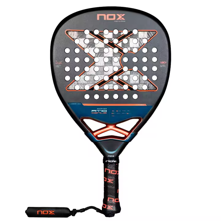 Pala de pádel Nox AT10 Genius Attack 18K Alum by Agustín Tapia 2025 - 1