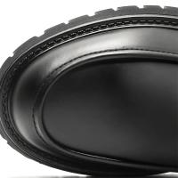Zapatos De Cuero Para Hombre Casual Clásico Negocios Formales Con Cordones Hechos a Mano Transpirables Suela Gruesa Moda Zapatos - details 3