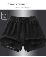 Shorts Deportivos De Verano Para Hombres Y Mujeres Doble Pieza Secado Rápido Tres Puntos Entrenamiento Fitness Estilo Americano - details 9