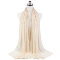 Nueva Elegante Bufanda De Mujer 2023 Modesta En Chiffón Sólido Tamaño Grande Abrazadora Para Cabeza Y Cuello Protección Solar Estilo Fashion - details 79