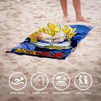 Toalla Dragon Ball Vegeta - 70x140cm - Secado Rápido - Multicolor - details 1