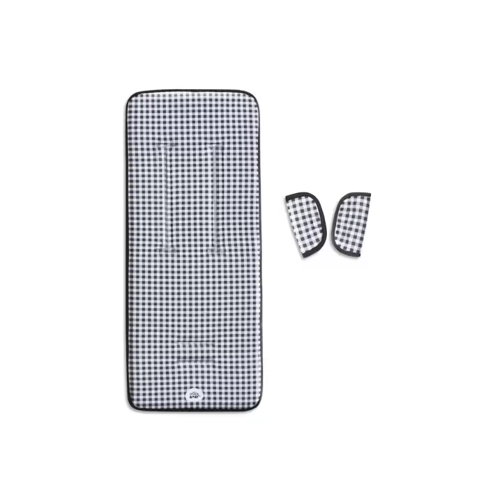 INTERBABY COLCHONETA 3D VERANO PARA  SILLA DE PASEO  COLOR VICHY GRIS 0C064-31 - 1