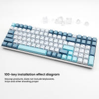 Keycaps De PBT Perfiles Cherry Para Gaming Teclado Mecánico MX Switches Layout ISO Minimalista Para GMK87 AULA 75 126 Teclas - details 1