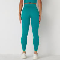 Leggings De Yoga Sin Costuras Para Mujer Levantador De Glúteos Deportivos De Fitness Y Gimnasio Pantalones De Running Terciopelo De Nylon De Cintura Elástica - details 52