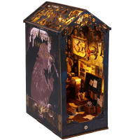 Nueva Caja De Manualidades DIY Librería 3D De Madera Miniatura Kit De Construcción Creativo Para Decoración Del Hogar Regalos De Halloween Y Navidad Para Adultos - details 6