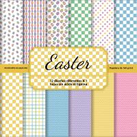 12pcs Papel De Scrapbook Para Pascua Decorativo Para Artesanía DIY Journaling Hacer Tarjetas Embalaje De Regalos Suministros De Scrapbooking - details 0