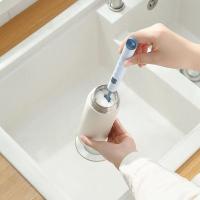 Juego De Cepillos De Limpieza Para Botella Y Alimentos De Silicona Cabeza Suave Rotación De 360 Grados Para Biberón Y Pacificador De Bebé - details 2