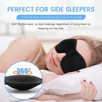 Máscara De Sueño 3D Blindfold Ayuda Al Sueño Almohadilla De Memoria Suave Para Ojos Bloqueo De Luz Para Viajes Cubierta De Ojos - details 2