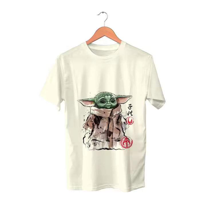 Camiseta Mandalorian. Star Wars. La guerra de las galaxias. Baby Yoda. Grogu. Mando. Varios colores. Todas las tallas. - 1